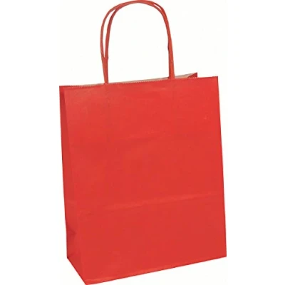 Afbeelding van Clairefontaine 395602C verpakking (met 25 geschenkzakjes, kraftpapier, 18 x 7 24 cm, ideaal voor je cadeaus) stuks rood