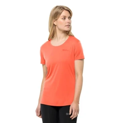 Afbeelding van Jack Wolfskin TECH Tshirt basic, Dames, Maat: Large, Digital orange