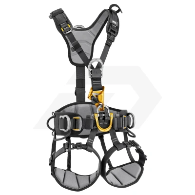 Afbeelding van Petzl Astro Europees, hét topmodel rope access harnas maat 1 (S L) geel zwart