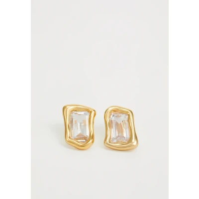 Afbeelding van kate spade new york Molten STUD Oorbellen clear/goldcoloured, Dames, Maat: One Size, Clear/gold coloured