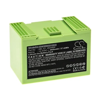 Afbeelding van vhbw Vervangende batterij compatibel met iRobot Roomba i3, i31502F, i4, i7, i7+, i7158, i7550 Stofzuiger Home Cleaner (2600mAh, 14.4V, Li Ion)