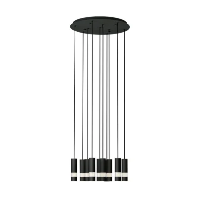 Afbeelding van Stars of Light Ronde hanglamp Bernabeta zwart 10 lichts 39708