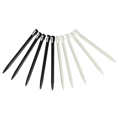 Afbeelding van vhbw 10 x styluspen compatibel met Nintendo DSi, DSi XL, DS Lite gameconsole, 9,2 cm lang, zwart wit