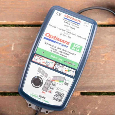 Afbeelding van Tecmate optimate lithium 8s 5a, tm 280, 10 stappen 25.6v/26.4 5a gesloten accu besparende lader &amp; druppellader