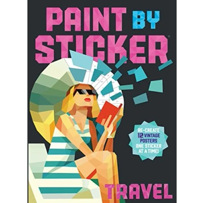 Afbeelding van Paint by Sticker: Travel: Re create 12 Vintage Posters One Sticker at a Time!