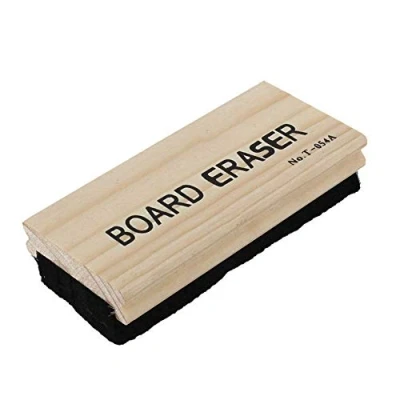 Afbeelding van Snner 1Pcs Traditionele Krijtbord Gum Premium Kwaliteit Houten Krijt Cleaner Stofdoek Whiteboard Schoolbord