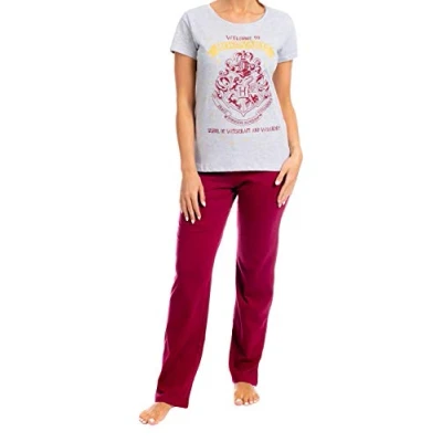 Afbeelding van Harry Potter Dames Pyjama&#039;s Hogwarts Rood S