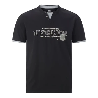 Afbeelding van Jan Vanderstorm loose T shirt LARSBERG Plus Size zwart