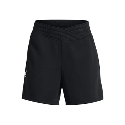 Afbeelding van Under Armour Rival Terry Short Korte broeken, Dames, Maat: Small, Black/white