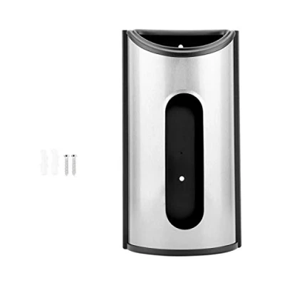 Afbeelding van Plastic zak opslag roestvrij staal keuken Dispenser houder organisator