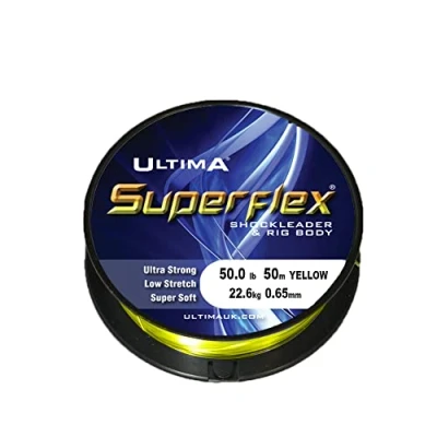 Afbeelding van Superflex Leader Fl.Yellow 50m 0.70mm 60.0lb/27.3kg