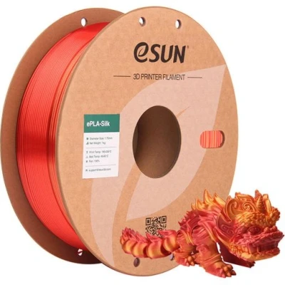 Afbeelding van eSUN Silk Rainbow PLA Filament 1.75mm, zijdeachtig veelkleurig 3D Printer PLA, kleurverloop wisselend 1KG spoel (2.2 LBS) voor printers (Zonnekleuren Regenboog, 1KG)