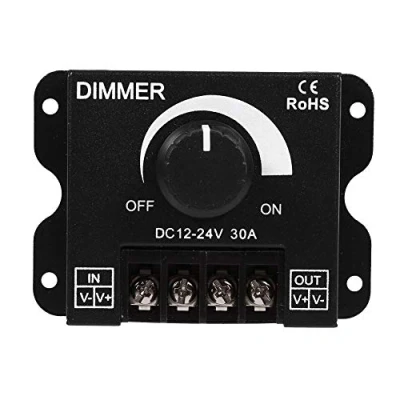 Afbeelding van Nikou Ledstripdimmer led schakelaar dimmer, 12 V 24 V, 30 A, handmatige bediening voor eenkleurig lichtstrip