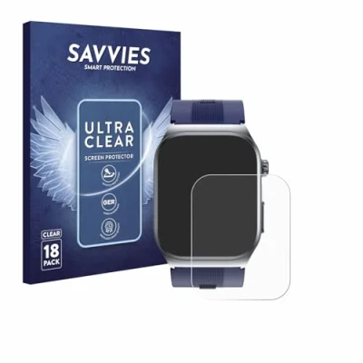 Afbeelding van Savvies Screenprotector voor Kardena Care Air 3 (rechthoekig) Folie Beschermfolie transparant (18 Stuks)