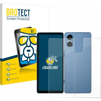 Afbeelding van BROTECT Screenprotector voor Sony Xperia 5 V (Voor+Achter) Folie Beschermfolie Beschermglas transparant