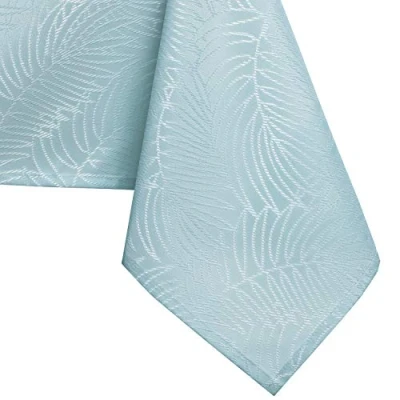 Afbeelding van AmeliaHome tafelkleed lotuseffect waterafstotend linnenlook Hemelsblauw Gaia 150x220 cm