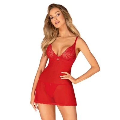 Afbeelding van Obsessive Babydoll Rood XL/XXL