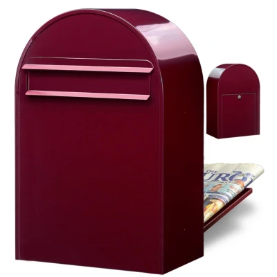 Afbeelding van Brievenbus Bobi Classic B (back) bordeauxrood