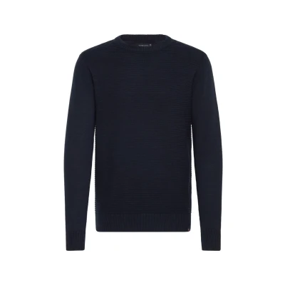Afbeelding van Indicode Jeans Idricardo Trui, Heren, Maat: Medium, Navy