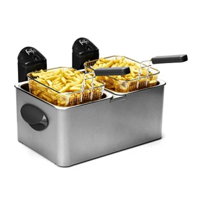 Afbeelding van Frifri 2*1 kg frietjes; 2*3,5l; 2*3200w ; metaal mantel, F1968