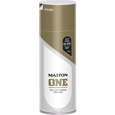 Afbeelding van Maston ONE spuitlak mat groenbruin (RAL 8000) 400 ml