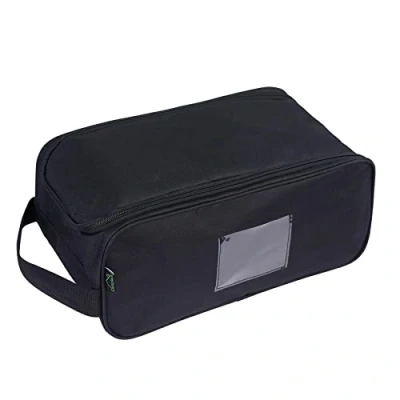Afbeelding van CampTeck U7237 Polyester Unisex Schoenentas Sport Boot houder, Voetbal Tas, Golf Schoen Rugby Bag, Trainer Bag Zwart