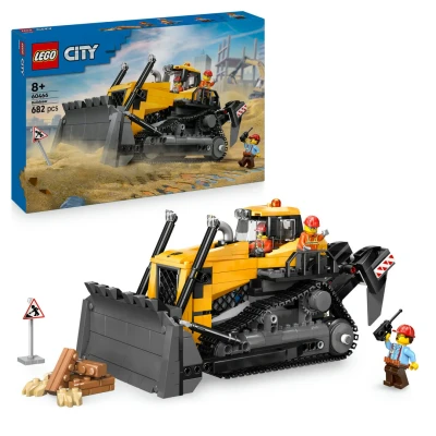 Afbeelding van LEGO 60466 Gelber Bulldozer mit Frontlader (60466, Stad)