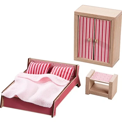 Afbeelding van HABA Little Friends PUPPENHAUSMÖBEL Schlafzimmer FÜR Erwachse Miniaturen multicoloured voor kinderen, Maat: One Size, Multi coloured