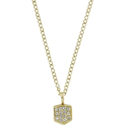 Afbeelding van Fossil dames Heritage ketting met zirkonia JF04530710 in de kleur Goud