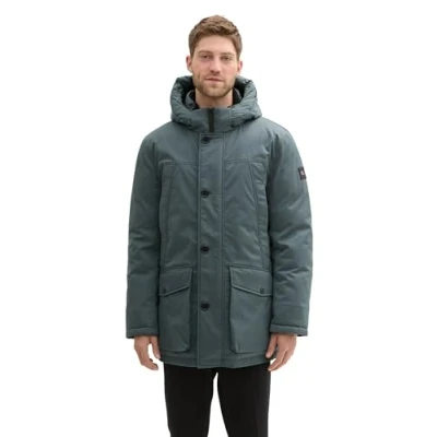 Afbeelding van TOM TAILOR Heren 1041321 jas, 27604 Stormy Blue, 3XL, 3XL