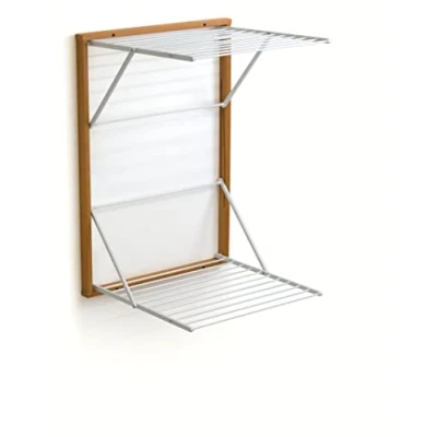 Afbeelding van Arredamenti Italia Droogrek 603 koraal hout afsluitbaar 13 m uittrekbaar kersenafwerking Ar It het hart van P63 x L69 H98 cm