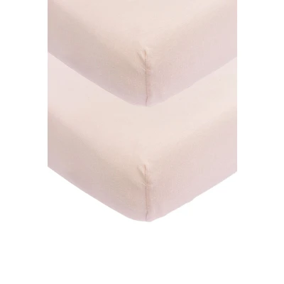 Afbeelding van Meyco Hoeslaken Junior Soft Pink 2 pack