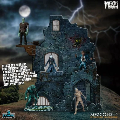Afbeelding van Mezco 5 Points Mezco&#039;s Monsters Tower of Fear Deluxe Boxed Set