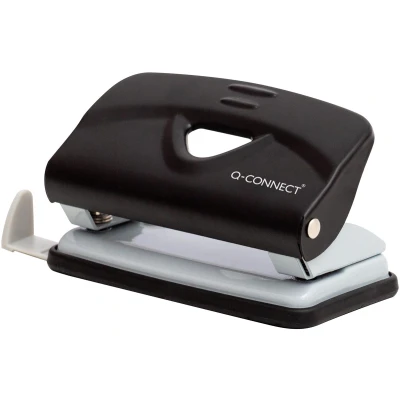Afbeelding van Q CONNECT Light Duty perforator Metaal 2 gaats 10 vel Zwart