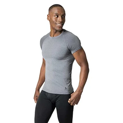 Afbeelding van Ondershirt Odlo Men Crew Neck S/S Performance Light Eco Grey Melange S