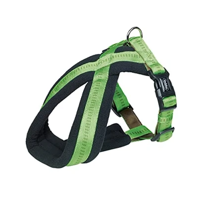 Afbeelding van Nobby hondentuig comfort soft grip groen s/m buikomvang 40 60 cm breedte 25/50 mm
