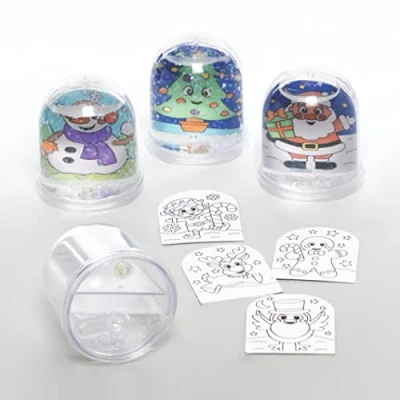 Afbeelding van Baker Ross FC153 Kerst sneeuwbollen pak van 4, Knutselspullen en Knutselsets voor Kinderen,Gesorteerd