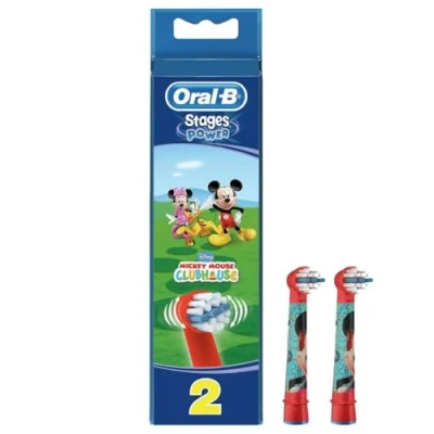 Afbeelding van Oral B Stages Power Mickey Mouse Opzetborstels 2 Stuks