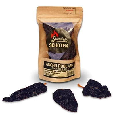 Afbeelding van Scovilla s Ancho Poblanao peulen, gedroogd, 40g