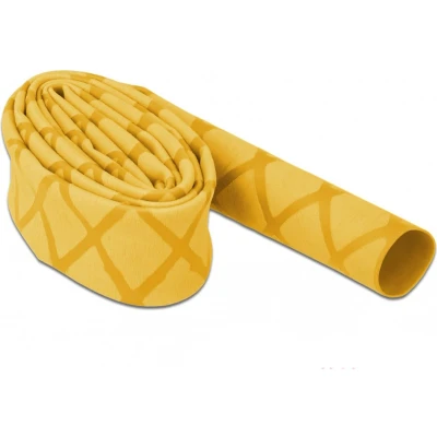 Afbeelding van Delock krimpkous x patroon antislip 1 m 15 mm geel