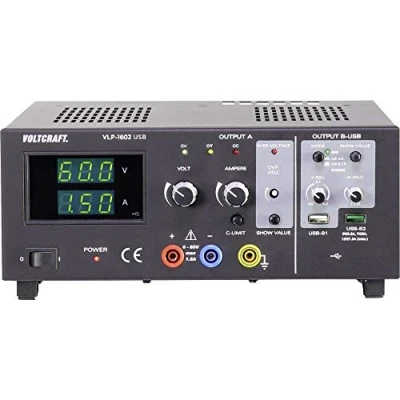 Afbeelding van VOLTCRAFT VLP 1602 USB Labvoeding, regelbaar 0 60 V 0.01 1.5 A 123 W OVP Aantal uitgangen: 3 x