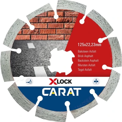 Afbeelding van Carat Diamantzaag slijpschijf X lock Baksteen Ø125x22,23 MM CAXLOCK125