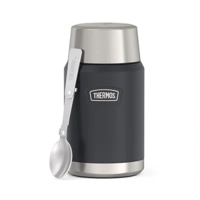 Afbeelding van Thermos Stainless Voedseldrager ICON Graphite Mat 710ml