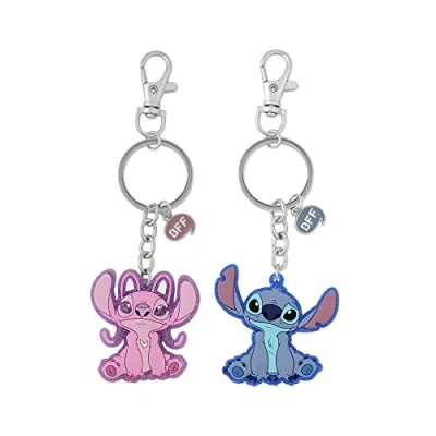 Afbeelding van Disney Stitch &amp; Angel BFF Dual Keychains
