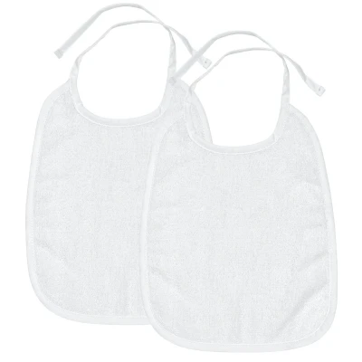 Afbeelding van Meyco Slabber Basic Badstof Wit 2 pack