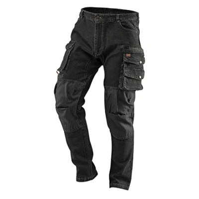 Afbeelding van NEO TOOLS DENIM Werkbroek, zwart, maten XS 3XL; katoen + elastaan; versterkte knieën; multifunctionele zakken; gereedschapsopslag; ventilatie (as3, alpha, x_s, regular, regular)