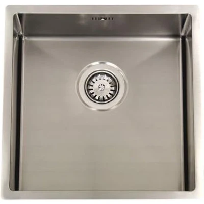 Afbeelding van ABK Bingara 40fvi rvs spoelbak 40x40cm vlakinbouw onderbouw en opbouw BIN40FVI