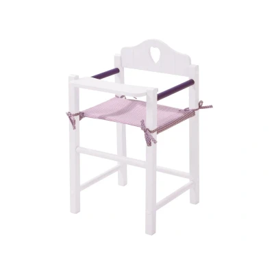 Afbeelding van roba Poppenstoel, poppenmeubel serie &#039;Fienchen&#039;, poppenstoel voor poppen en babypoppen, poppenaccessoires wit gelakt