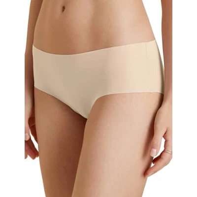 Afbeelding van CALIDA Natural Skin Seamless Panty, low Cut, Cradle to Certified® dames, naadloos, zacht op de huid, temperatuurregulerend en sneldrogend, Dune Beige, 44 46