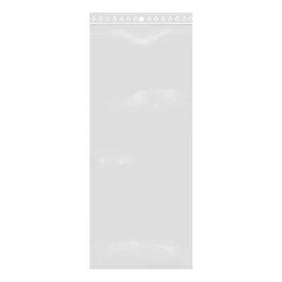 Afbeelding van 100 hersluitbare zakjes met ritssluiting, transparant, voor levensmiddelen, sieraden, accessoires, formaat 10 x 25 cm